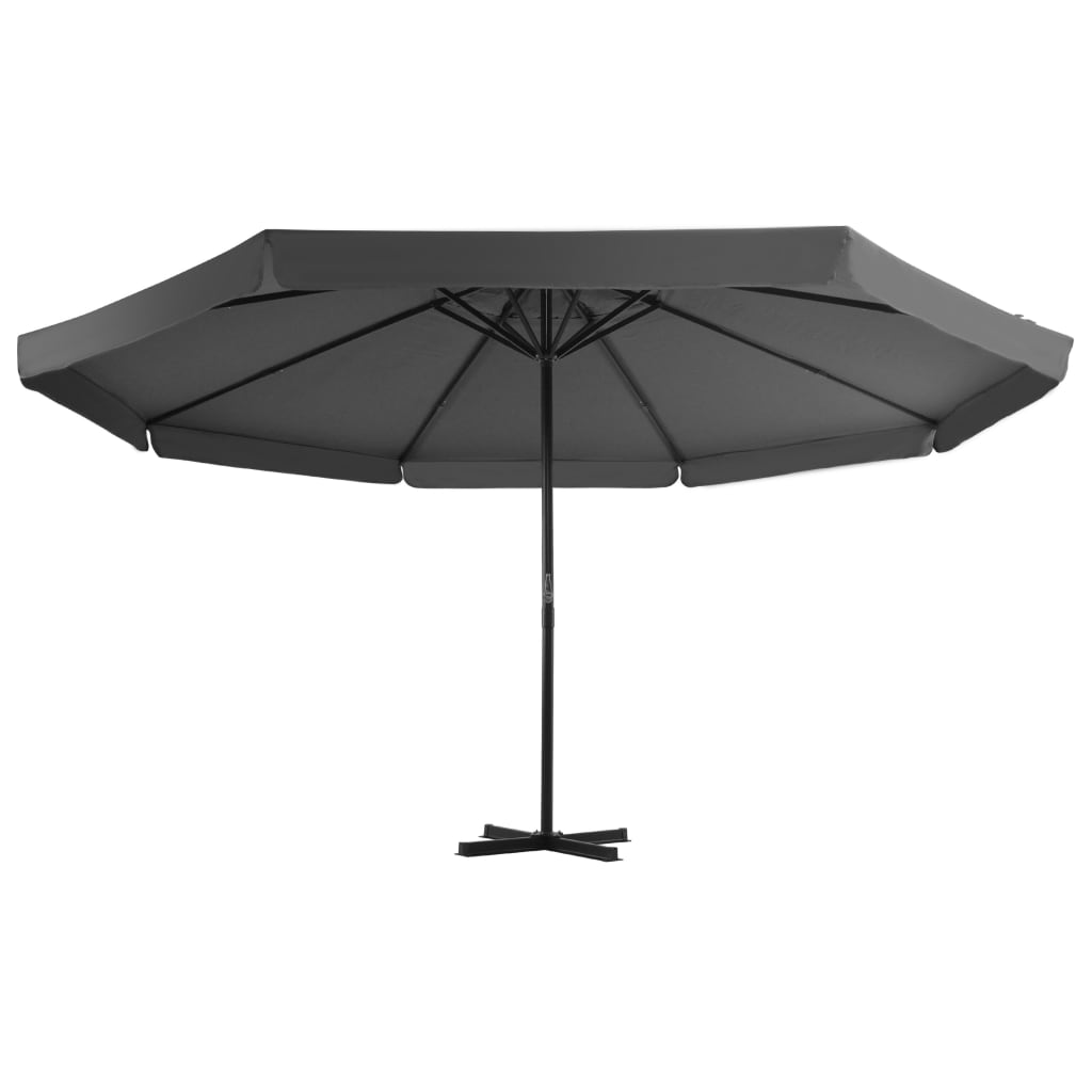 Guarda-sol de jardim com base portátil antracite