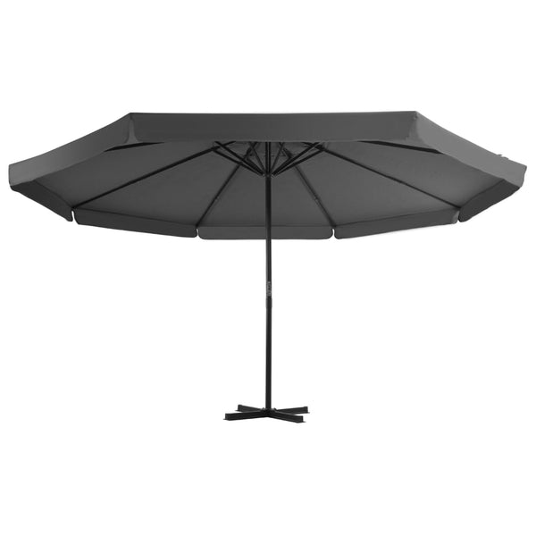Guarda-sol de jardim com base portátil antracite