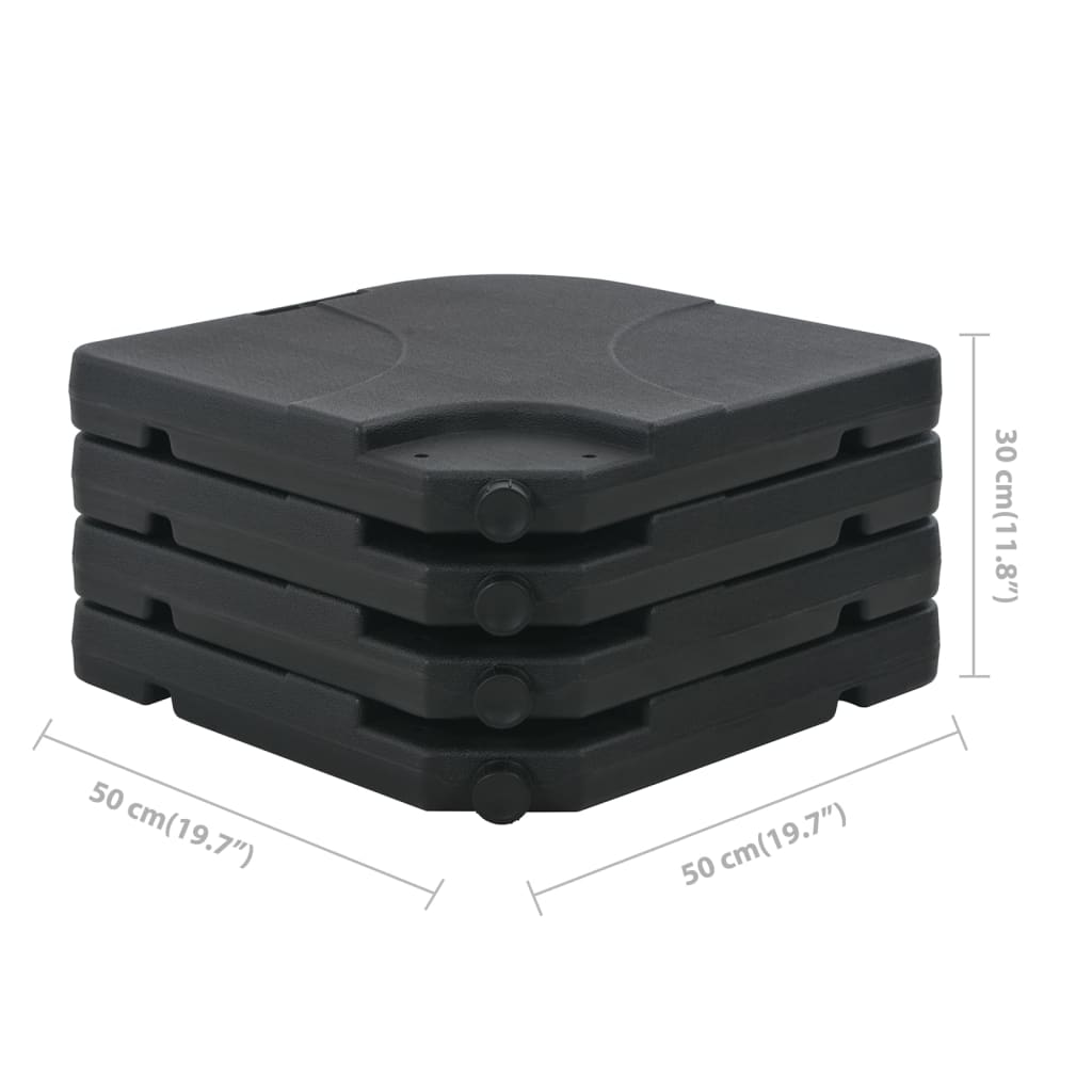 Guarda-sol de jardim com base portátil antracite