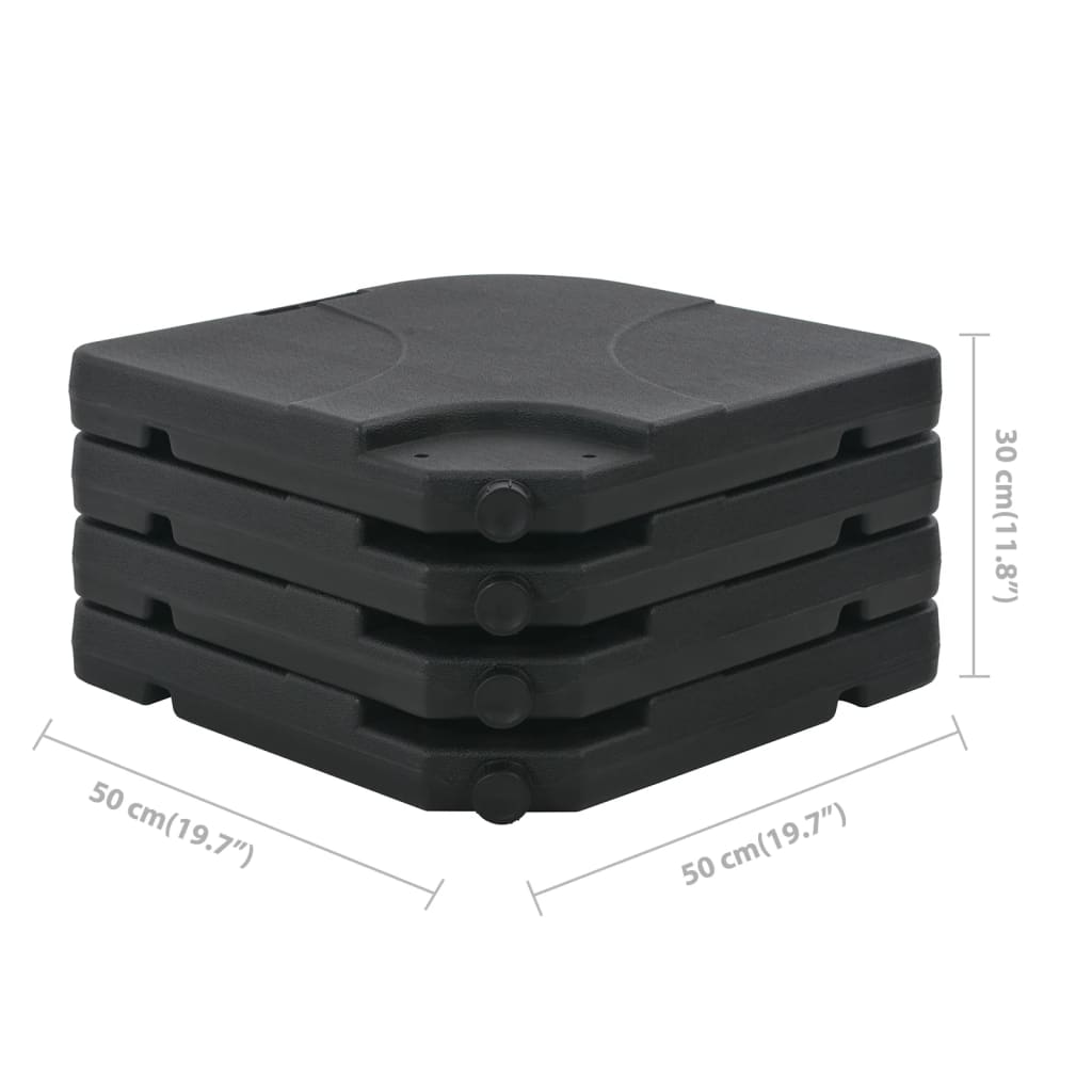 Guarda-sol de jardim com base portátil cinzento-acastanhado