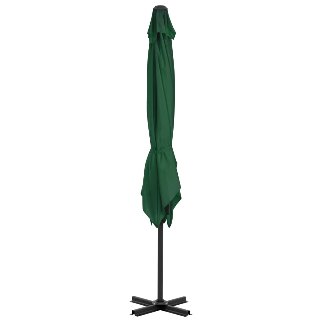 Guarda-sol de jardim com base portátil verde