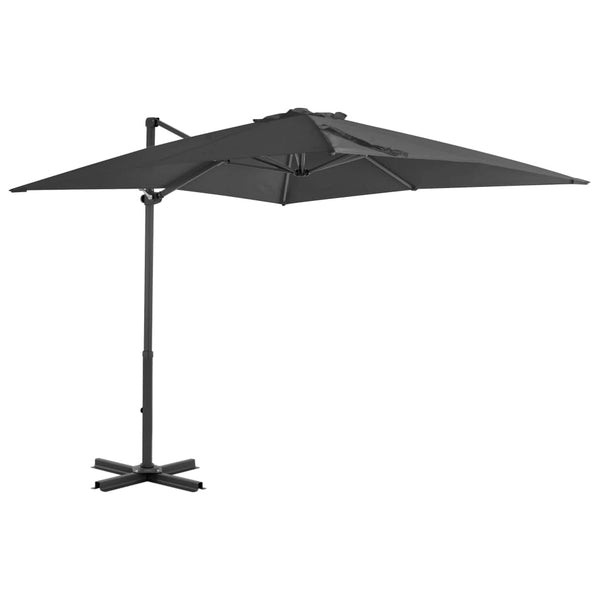 Guarda-sol de jardim com base portátil antracite