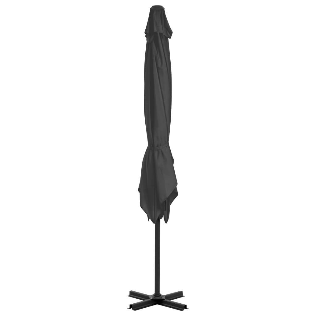 Guarda-sol de jardim com base portátil antracite
