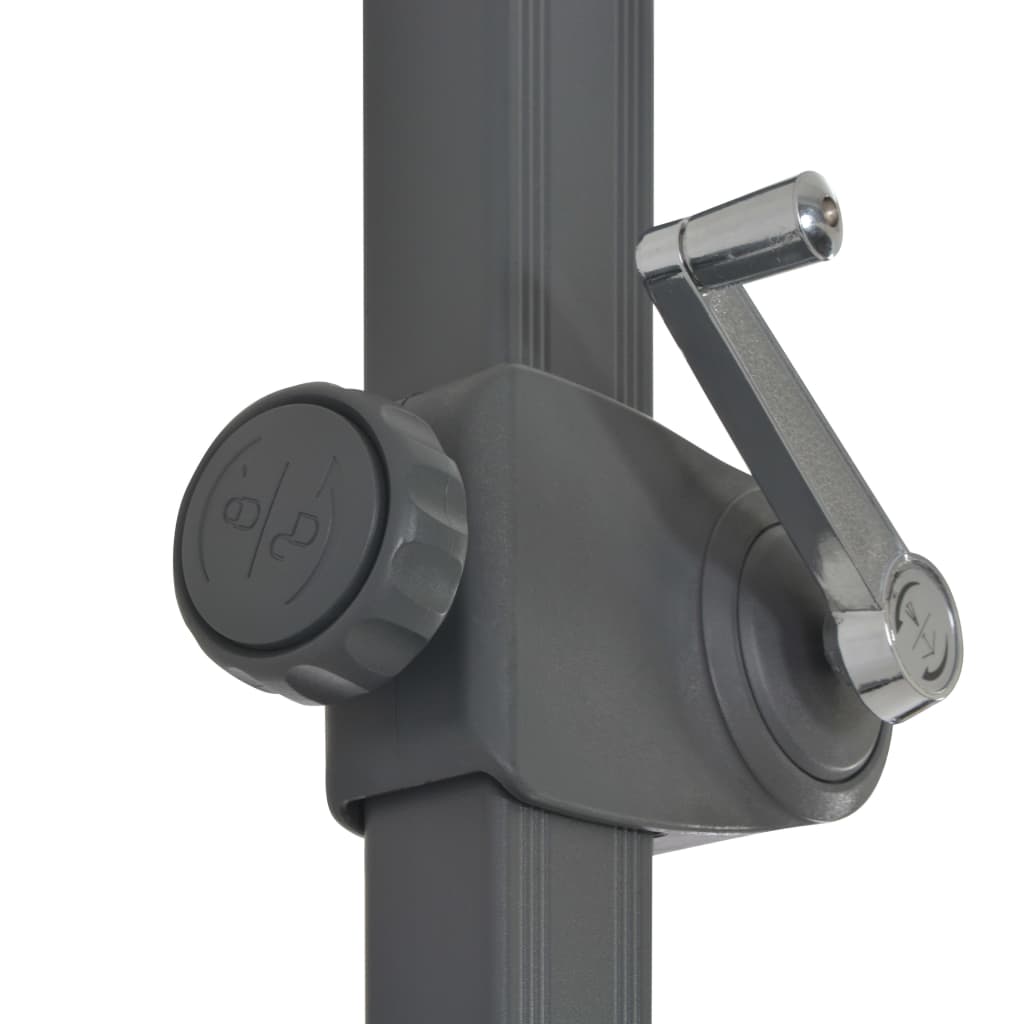 Guarda-sol de jardim com base portátil antracite