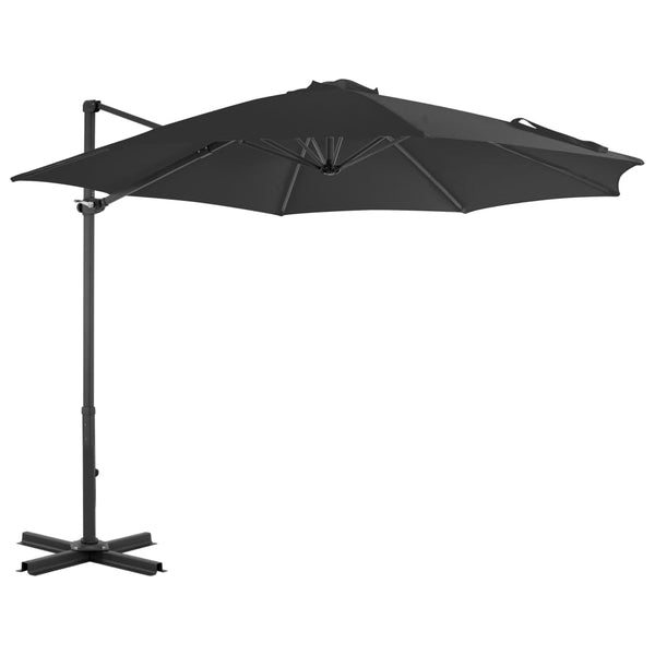 Guarda-sol de jardim com base portátil antracite