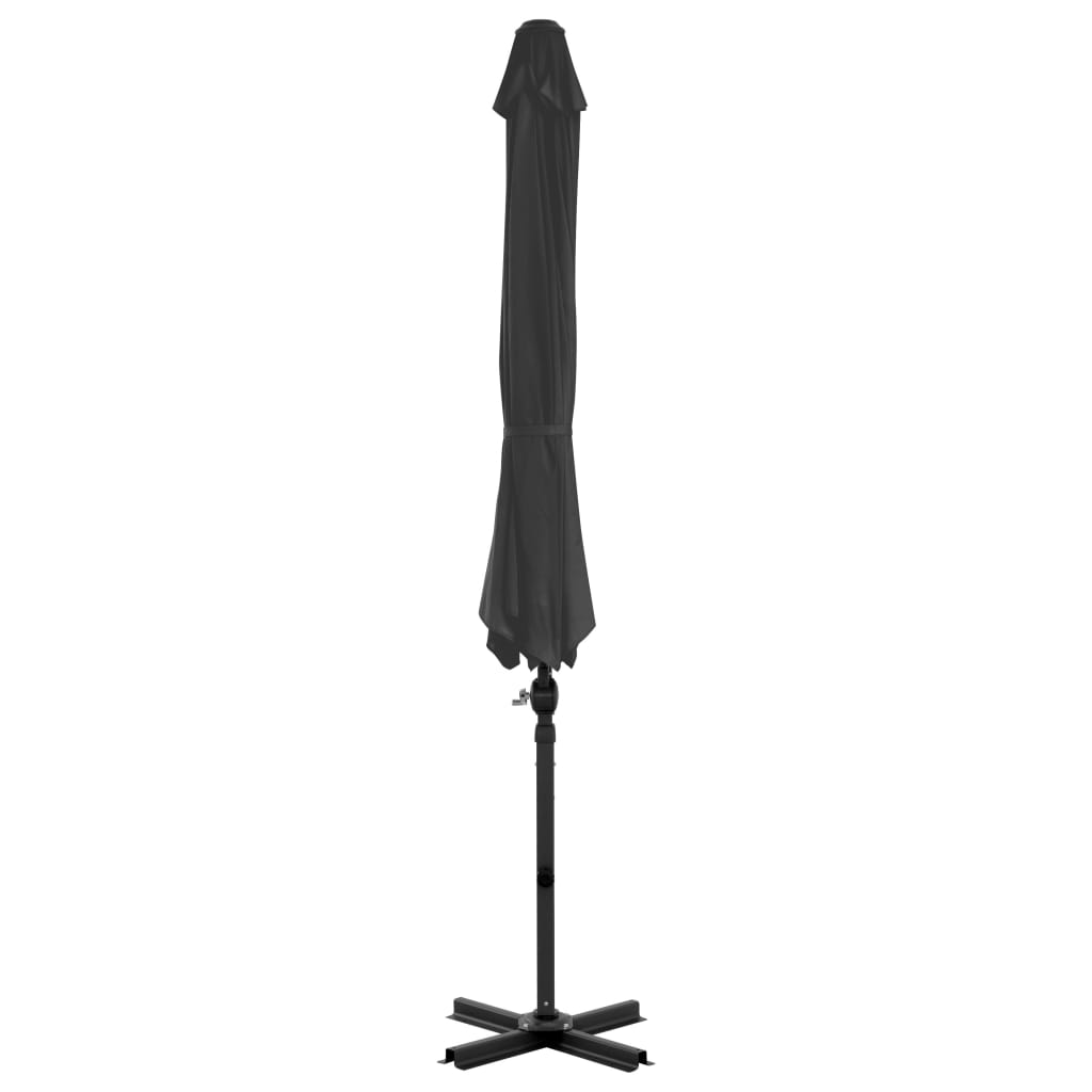Guarda-sol de jardim com base portátil antracite