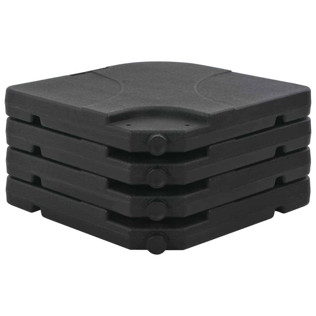 Guarda-sol de jardim com base portátil cinzento-acastanhado