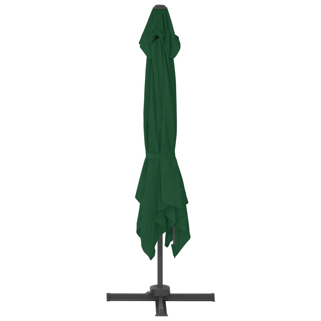 Guarda-sol de jardim com base portátil verde