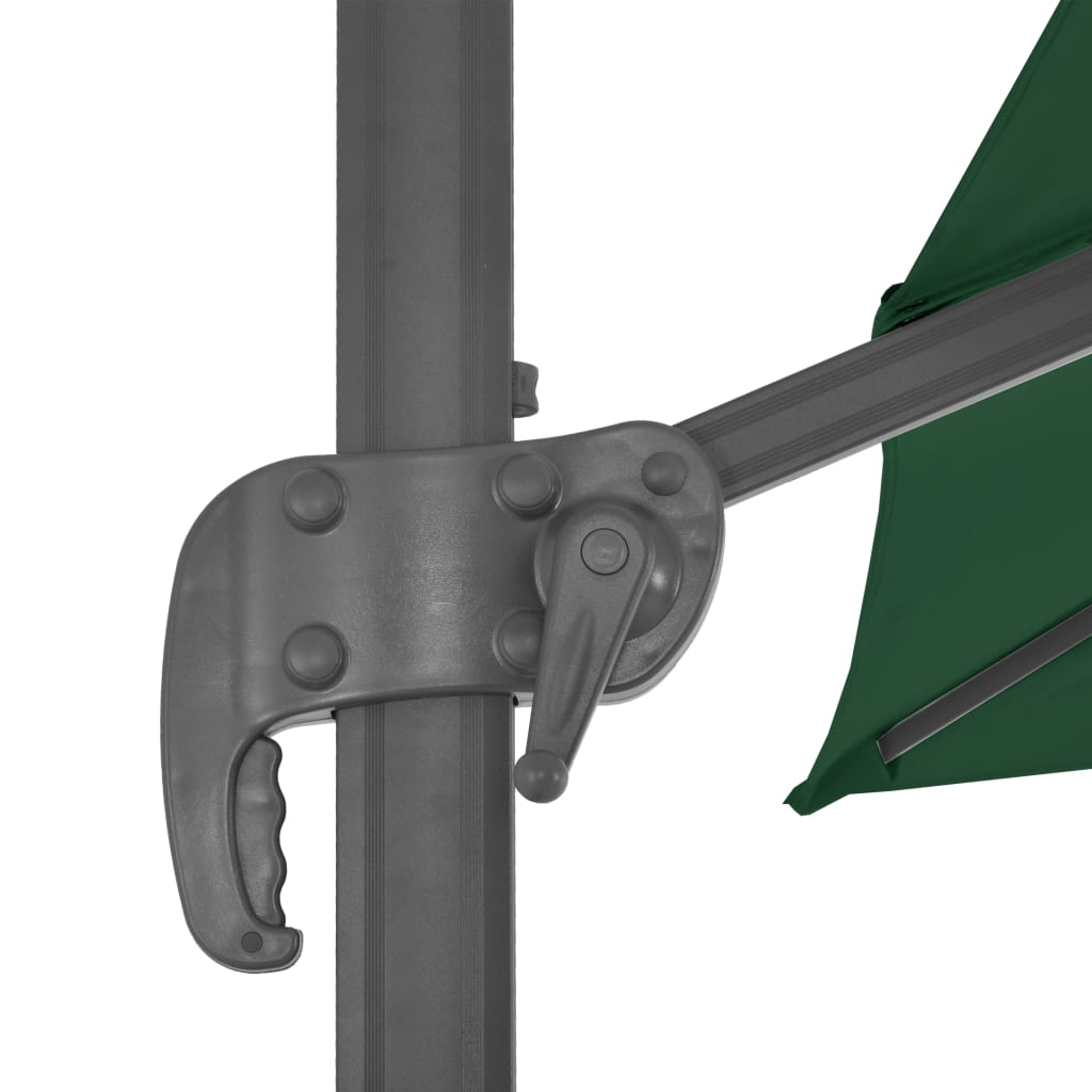 Guarda-sol de jardim com base portátil verde