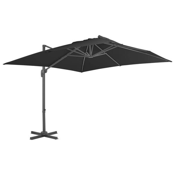 Guarda-sol de jardim com base portátil antracite
