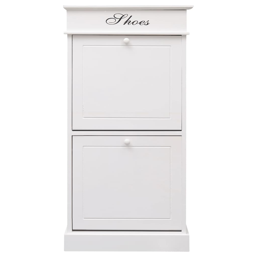 Sapateira 50x28x98 cm madeira de paulownia branco