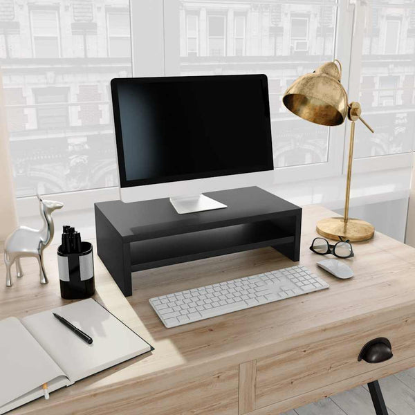 Suporte para monitor 42x24x13 cm derivados de madeira preto