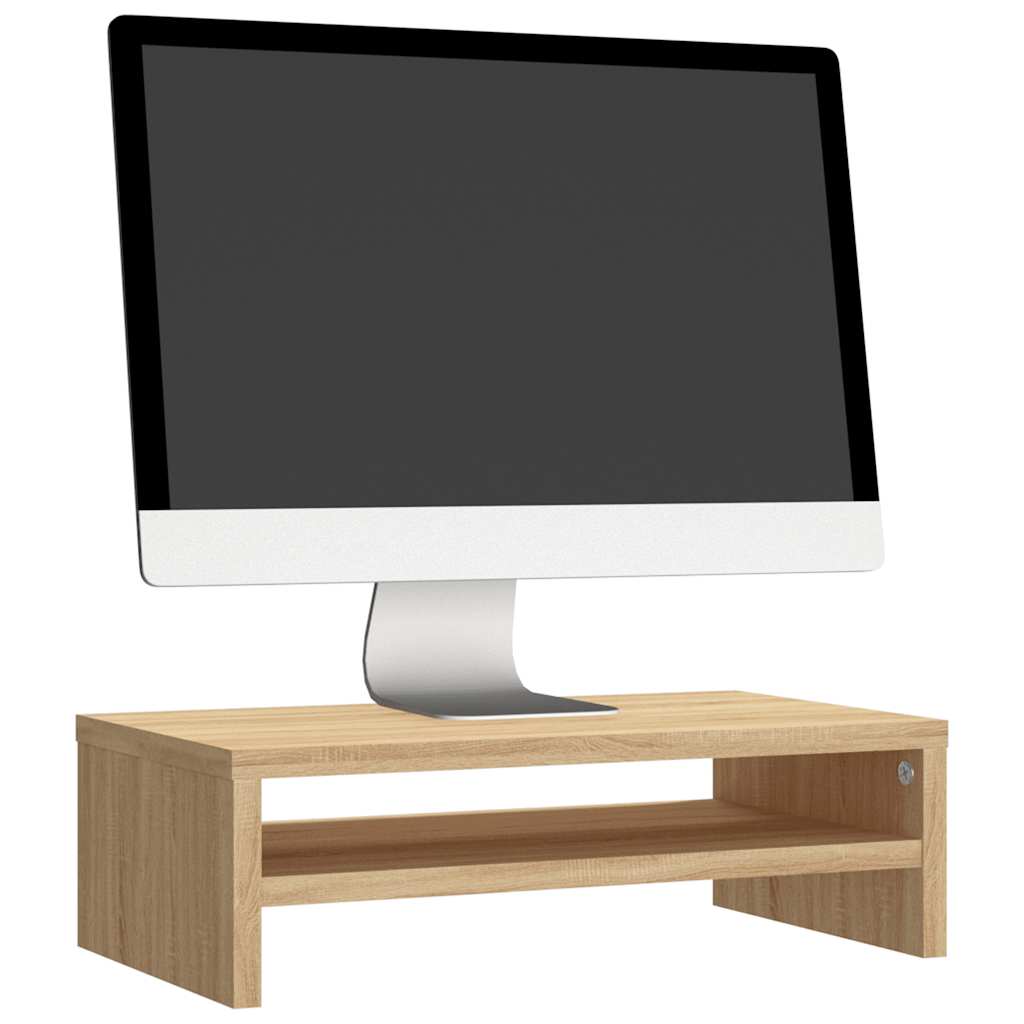 Suporte para monitor derivados de madeira carvalho sonoma
