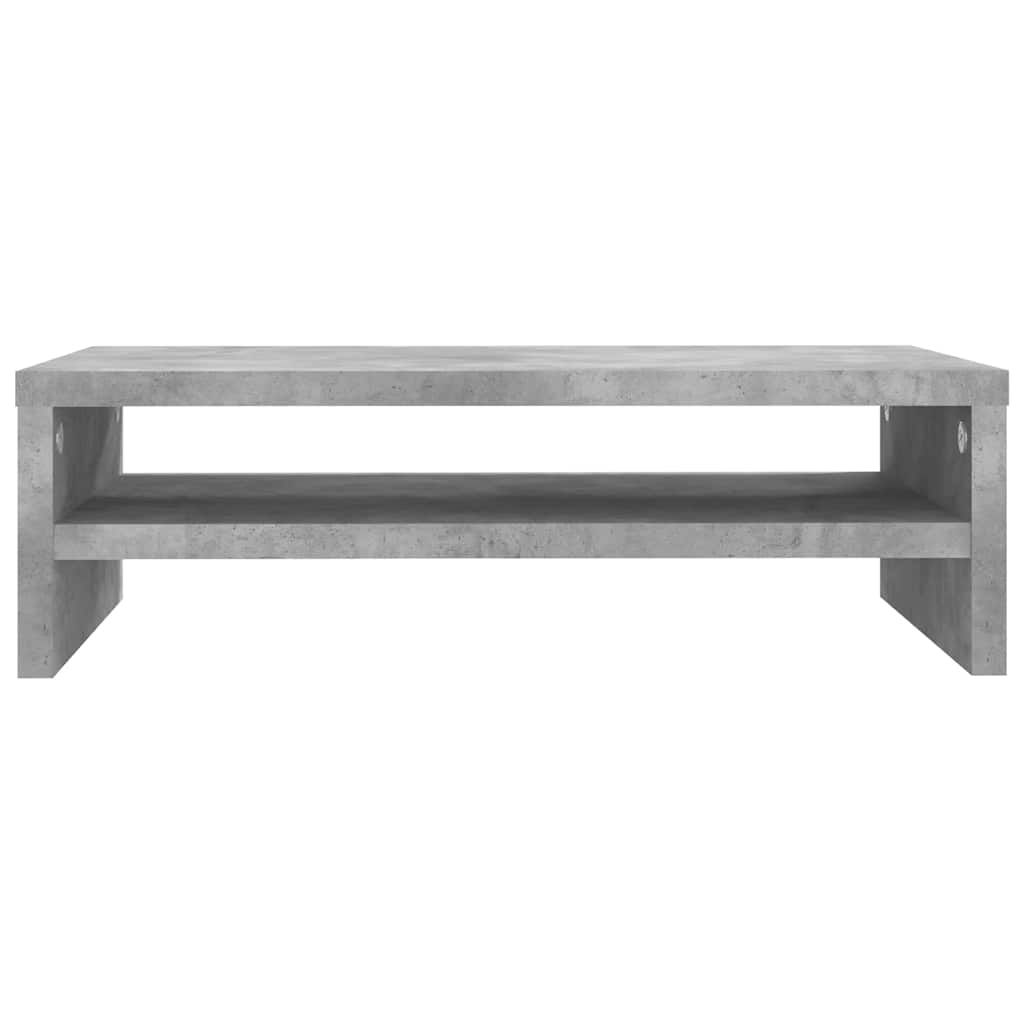 Suporte para monitor derivados de madeira cinzento cimento