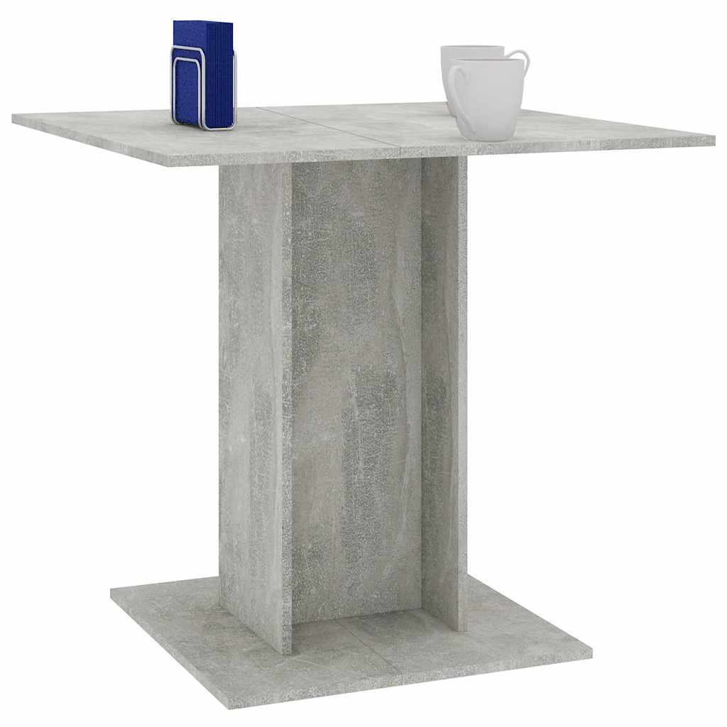 Mesa de jantar derivados de madeira cinzento cimento