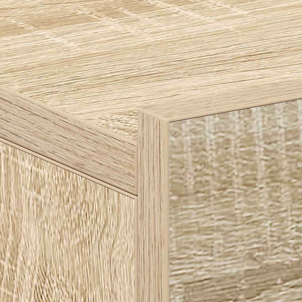 Mesa cabeceira suspensa 2 pcs derivados madeira carvalho sonoma