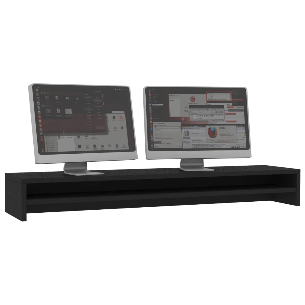 Suporte para monitor 100x24x13 cm derivados de madeira preto