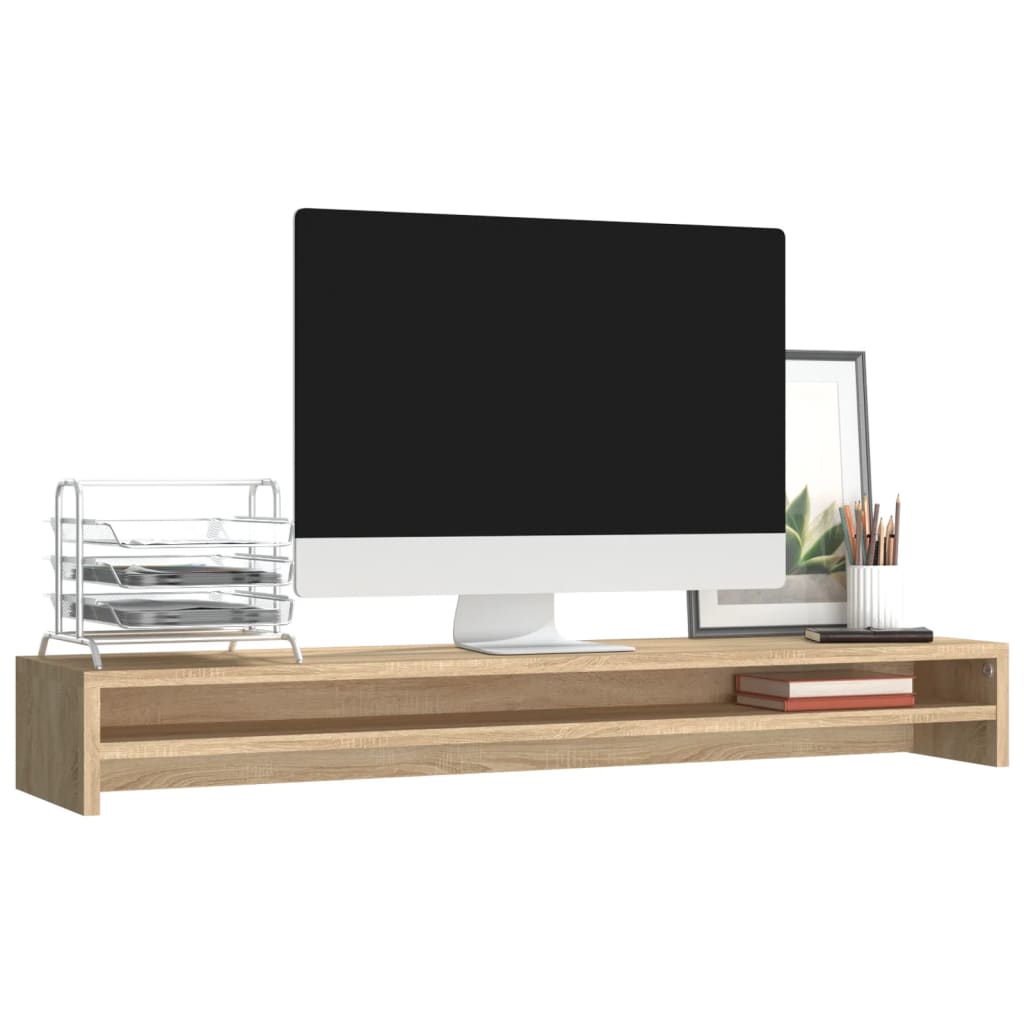 Suporte para monitor 100x24x13cm deriv. madeira carvalho sonoma