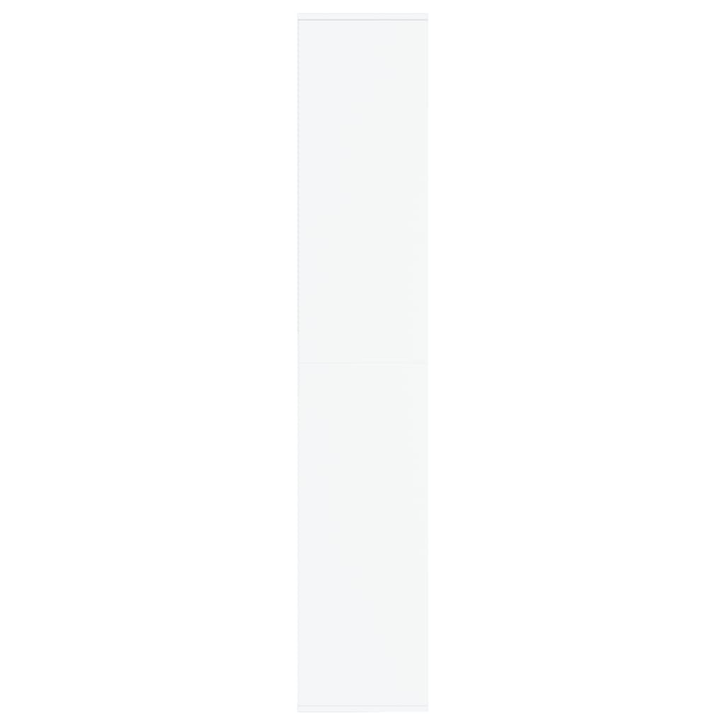 Armário para sapatos 54x34x183 cm contraplacado branco
