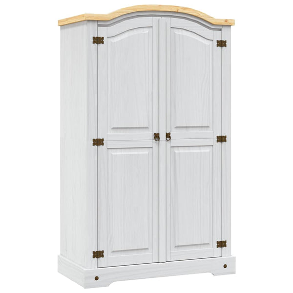 Roupeiro Corona Range pinho mexicano com 2 portas branco