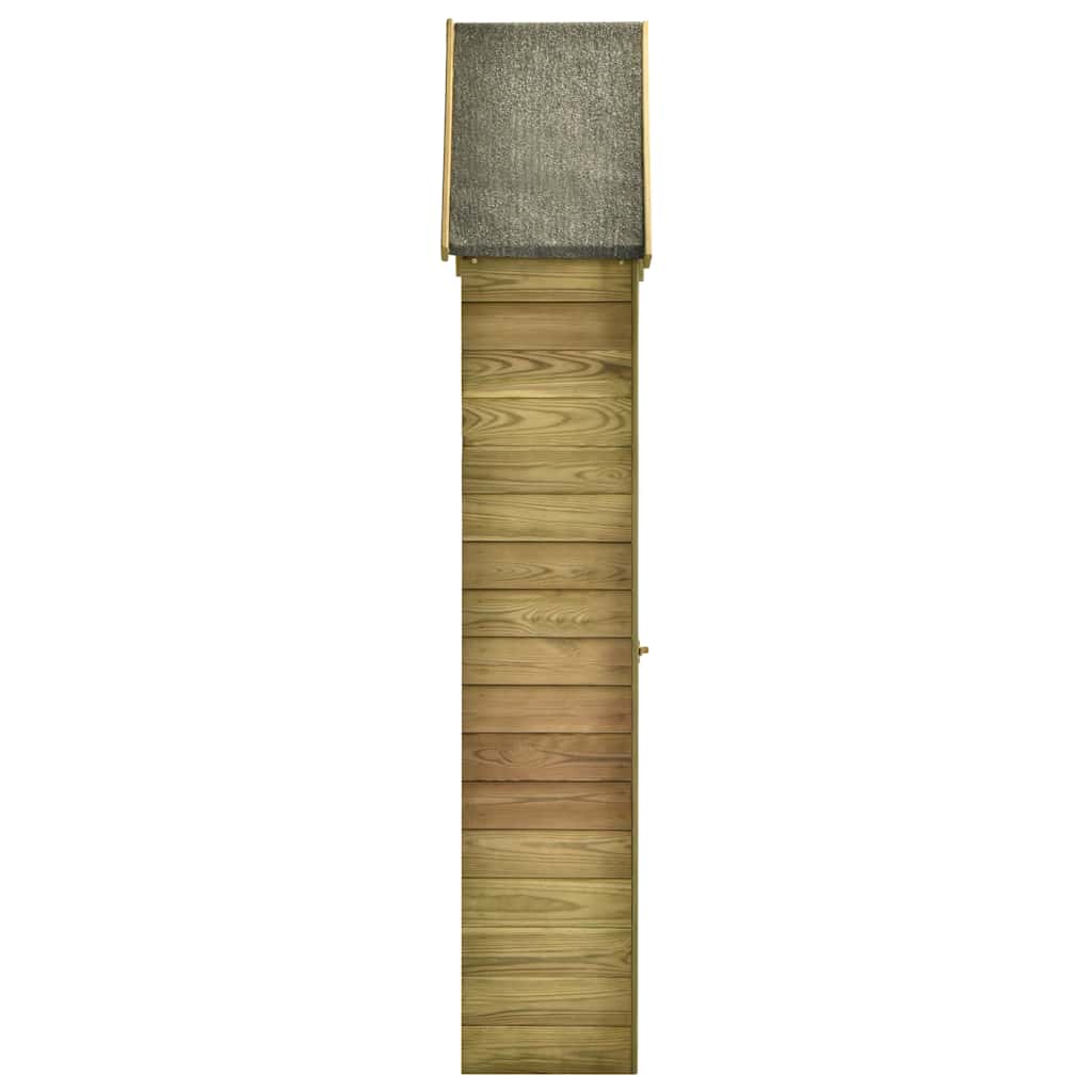 Abrigo ferramentas jardim porta 69,5x32x178cm pinho impregnado