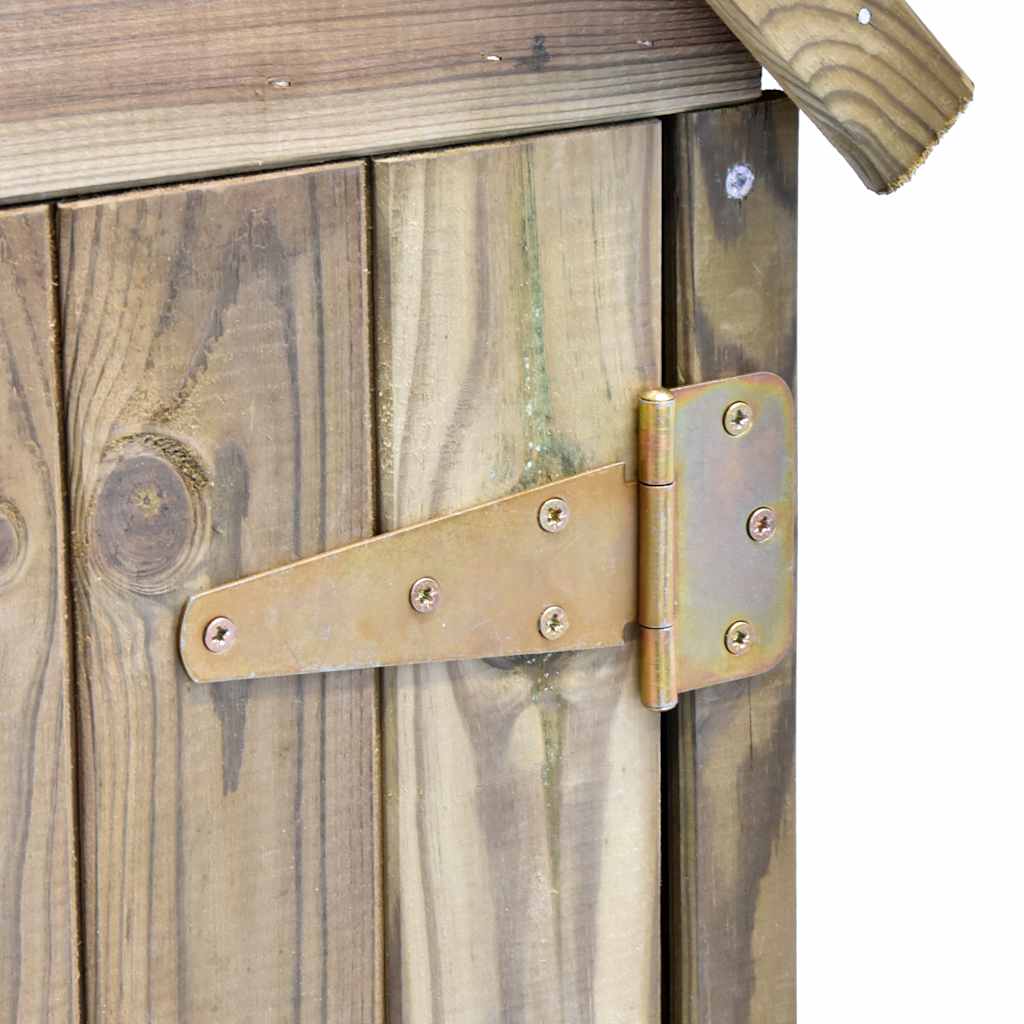 Abrigo ferramentas jardim porta 69,5x32x178cm pinho impregnado