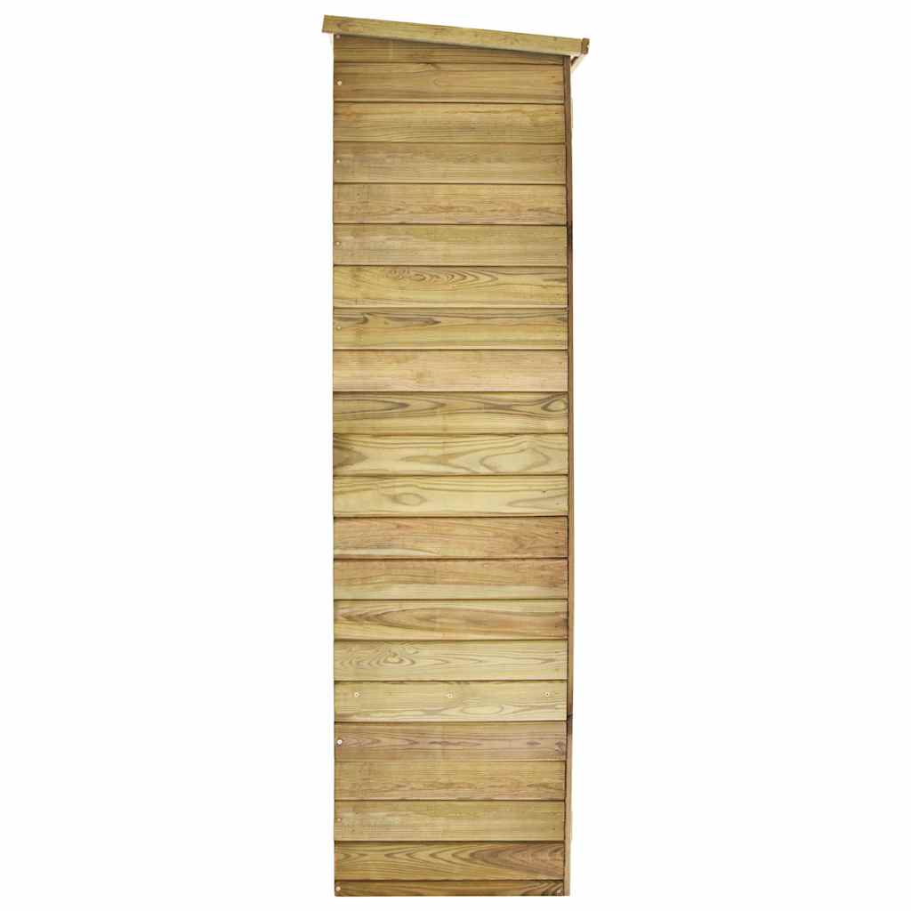 Abrigo p/ ferramentas de jardim 123x50x171 cm pinho impregnado