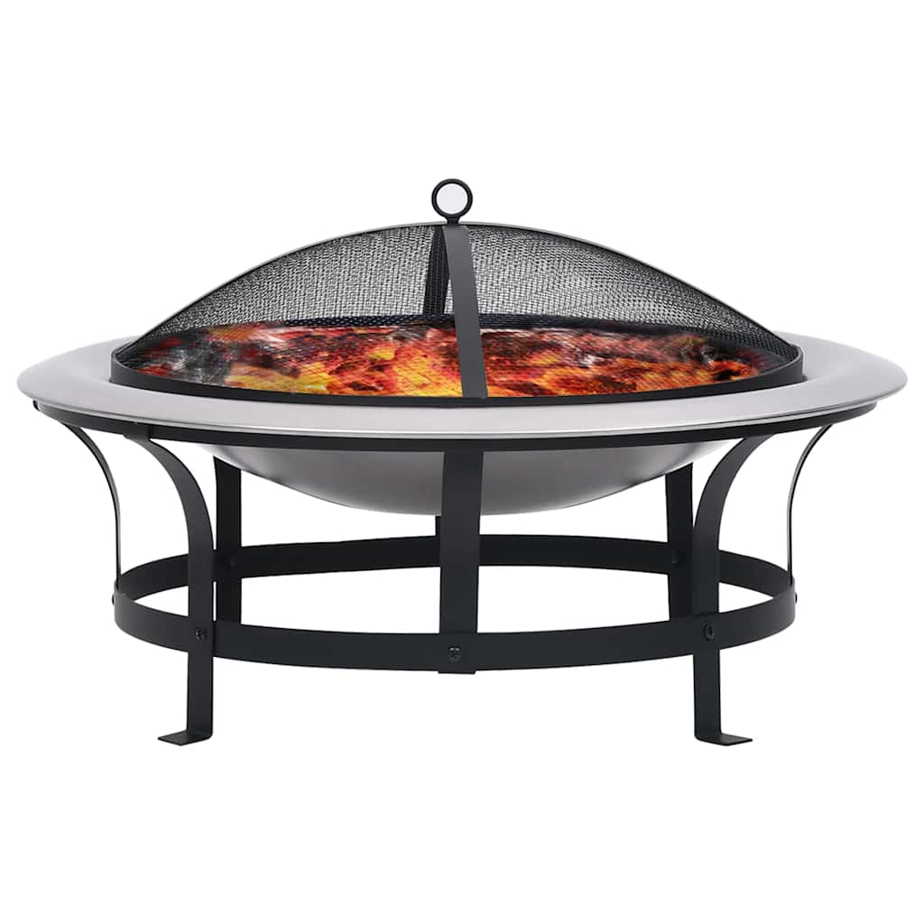 Braseira de exterior com grelha aço inoxidável 76 cm