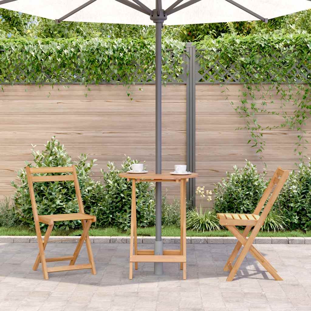 Mesa de jardim dobrável 60x75 cm madeira de acácia maciça