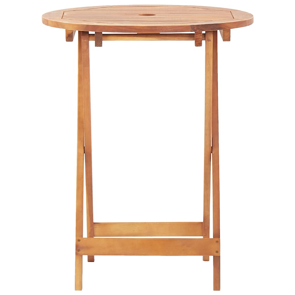 Mesa de jardim dobrável 60x75 cm madeira de acácia maciça