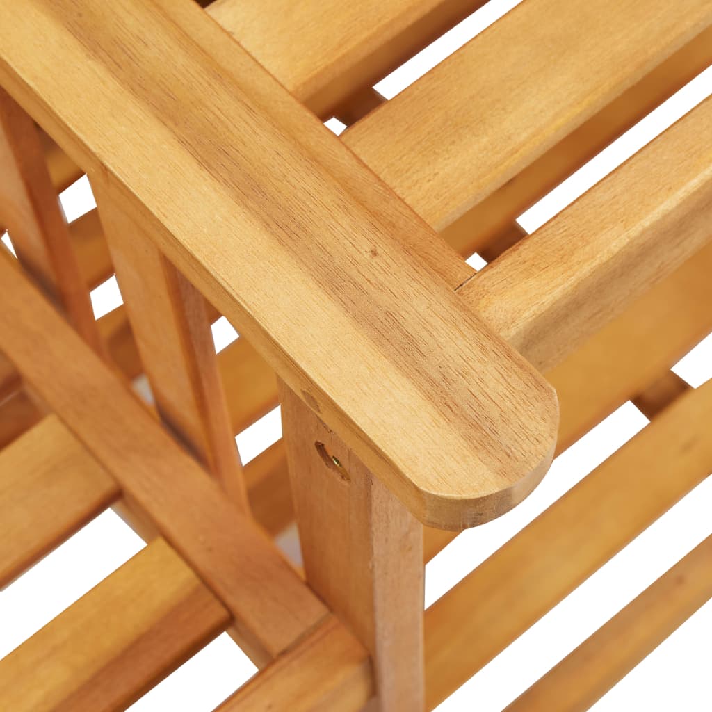 Cadeiras de jardim c/ mesa de centro 159x61x92 cm acácia maciça