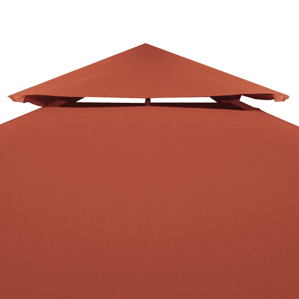 Cobertura gazebo c/ 2 camadas 310 g/m² 3x3 m terracota