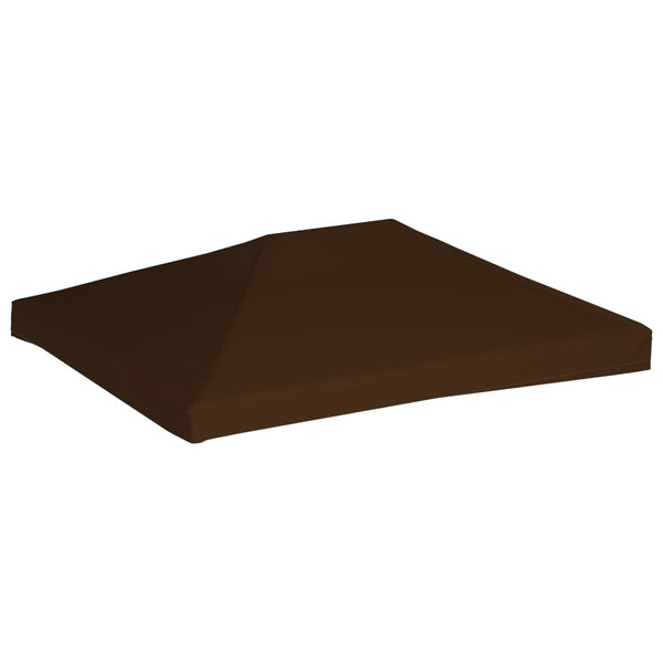 Cobertura de gazebo 310 g/m² 3x4 m castanho
