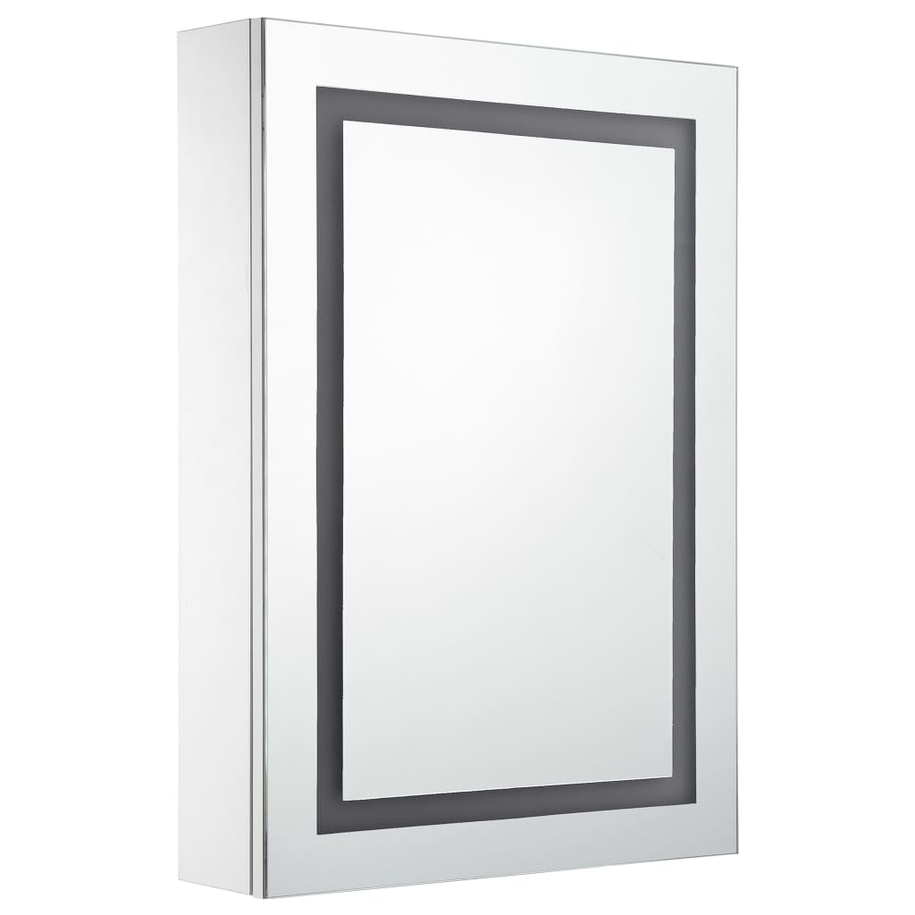 Armário espelhado para casa de banho com LED 50x13x70 cm