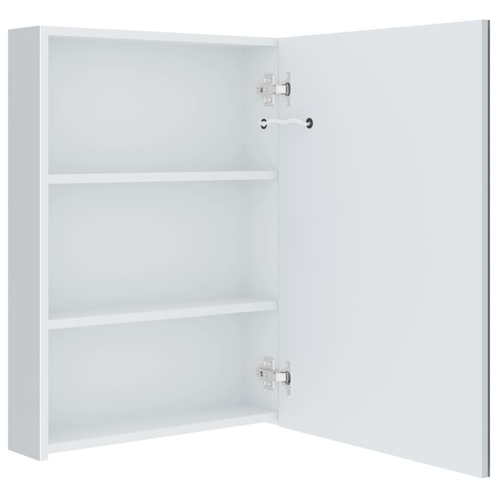 Armário espelhado para casa de banho com LED 50x13x70 cm