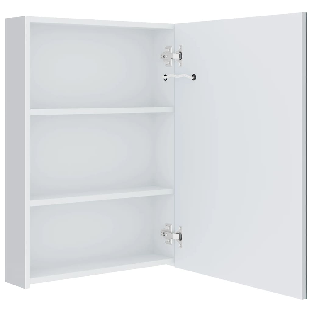 Armário espelhado para casa de banho com LED 50x13x70 cm
