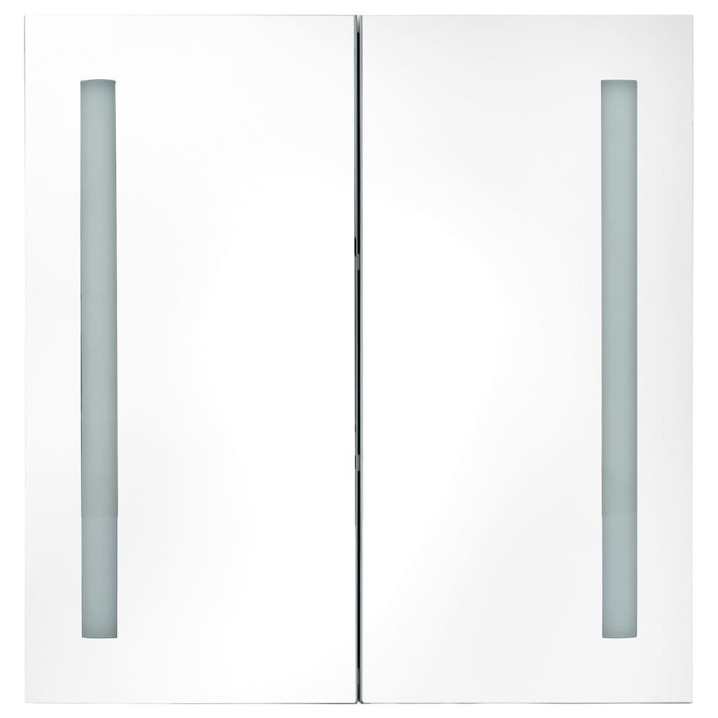 Armário espelhado para casa de banho com LED 60x14x62 cm