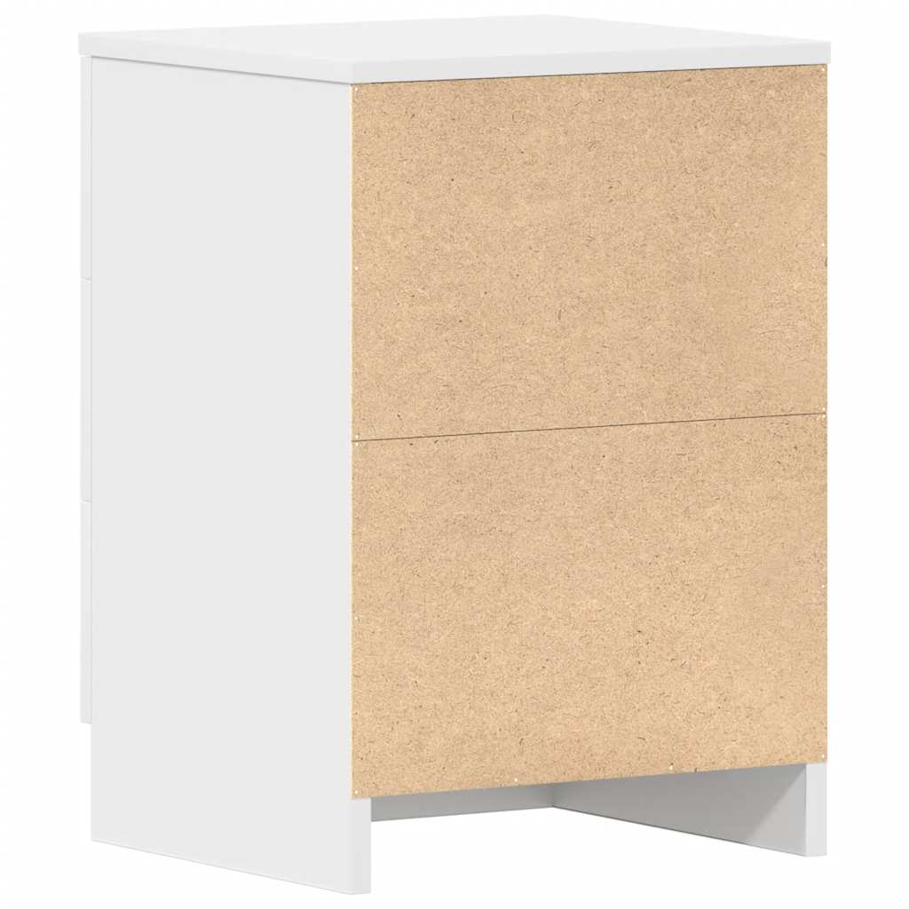 Mesa de cabeceira 38x35x56 cm derivados de madeira branco