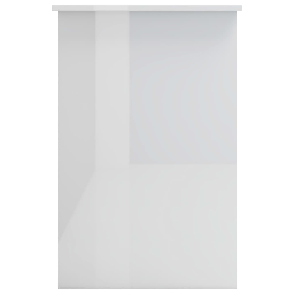 Secretária 100x50x76 cm contraplacado branco brilhante