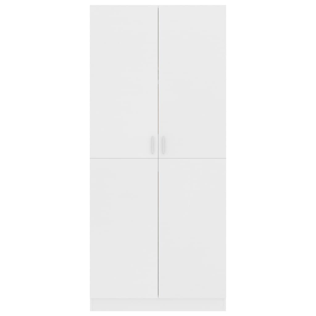Roupeiro 80x52x180 cm derivados de madeira branco