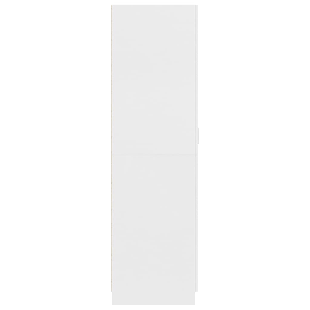 Roupeiro 80x52x180 cm derivados de madeira branco