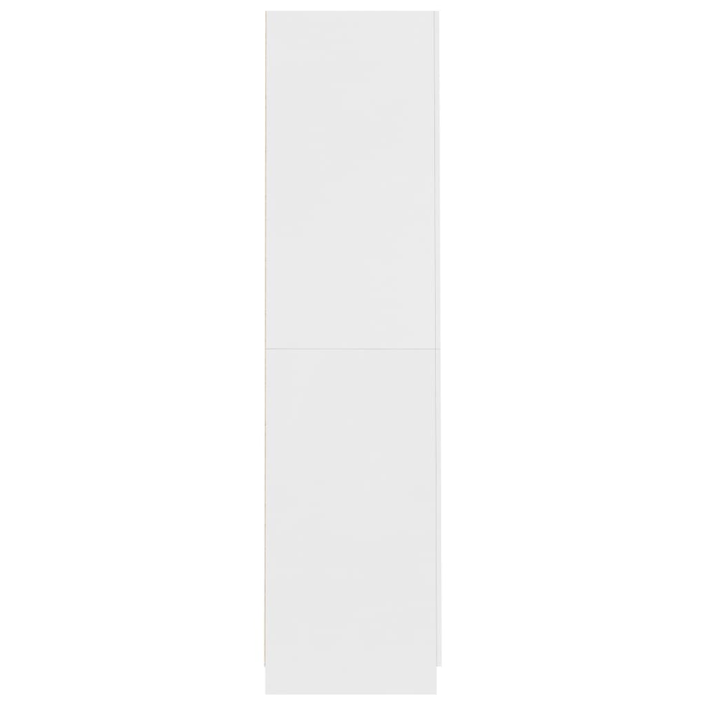 Roupeiro 90x52x200 cm derivados de madeira branco
