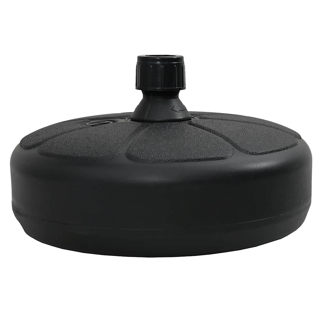 Base para guarda-sol com areia/água 15 L preto