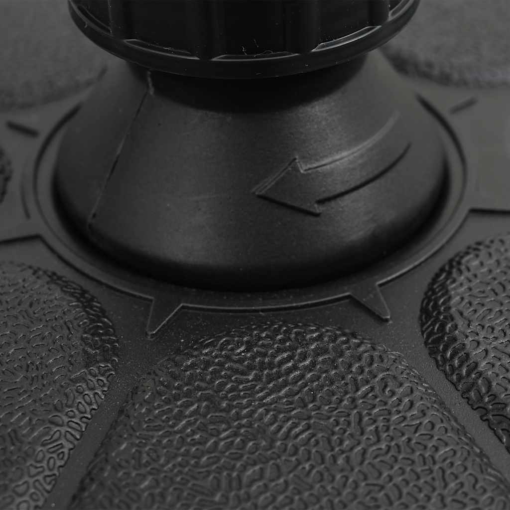 Base para guarda-sol com areia/água 15 L preto