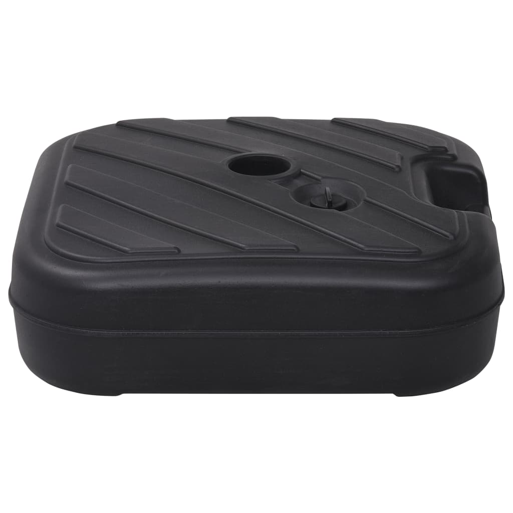 Base para guarda-sol com areia/água 24 L preto