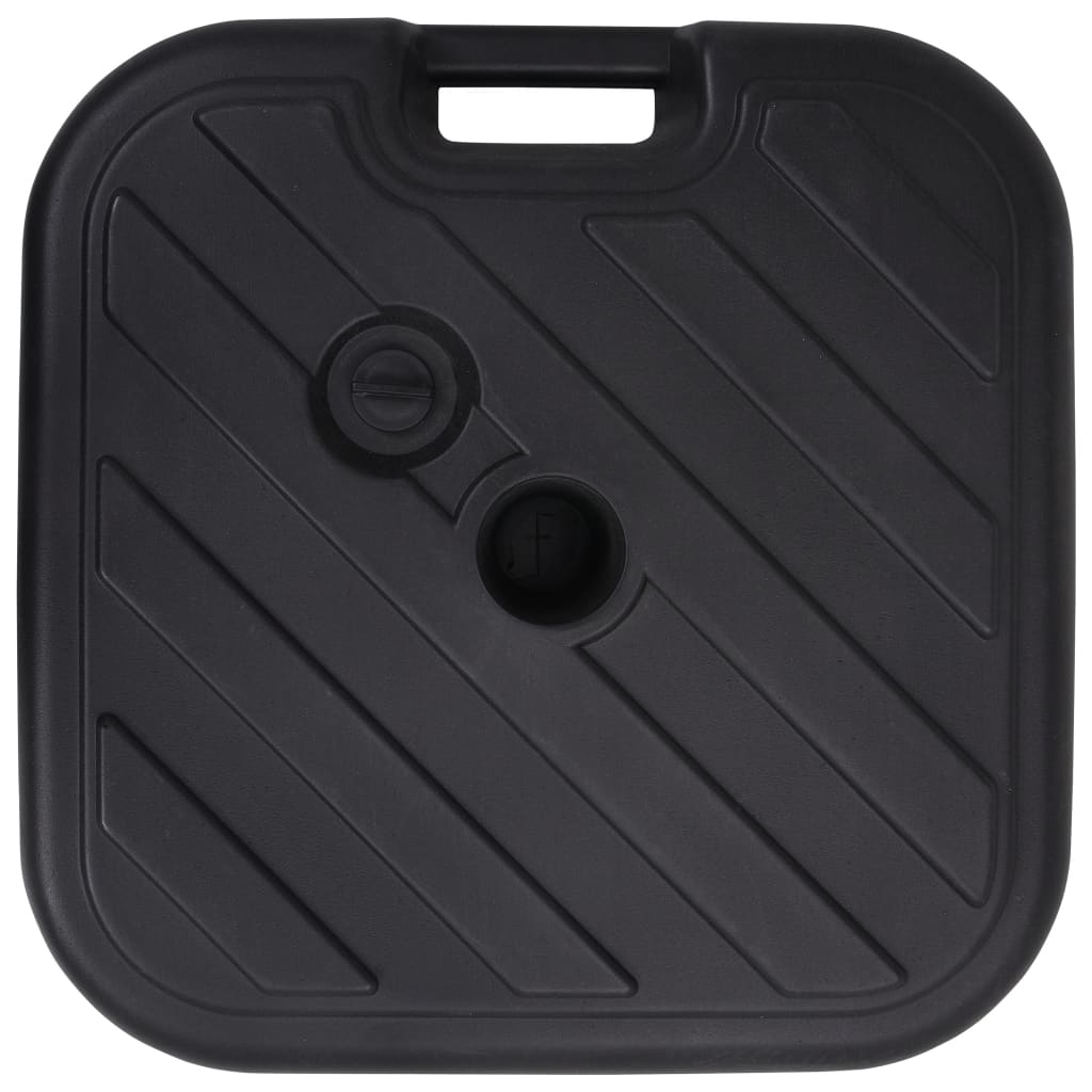 Base para guarda-sol com areia/água 24 L preto