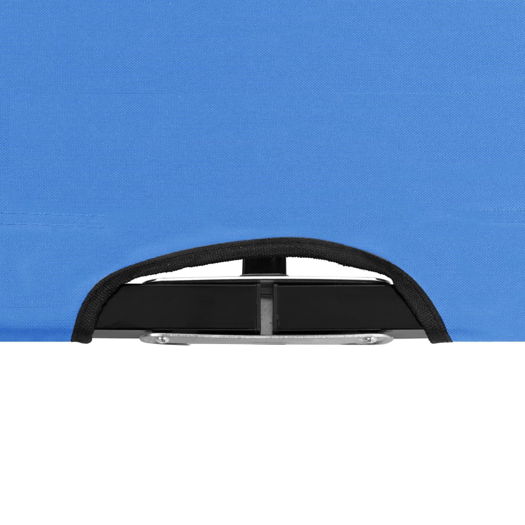 Espreguiçadeira/cama dobrável para 2 pessoas aço azul