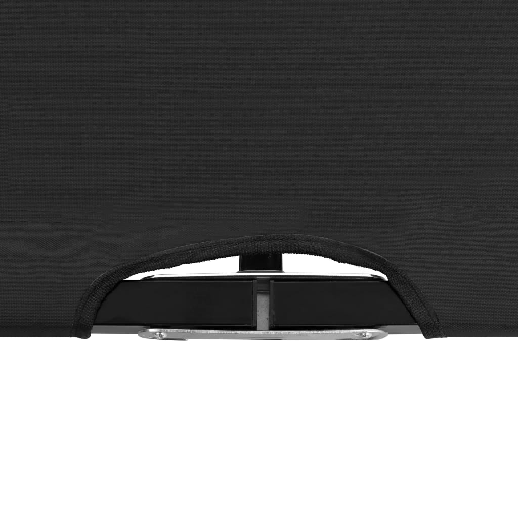 Espreguiçadeira/cama dobrável para 2 pessoas aço preto