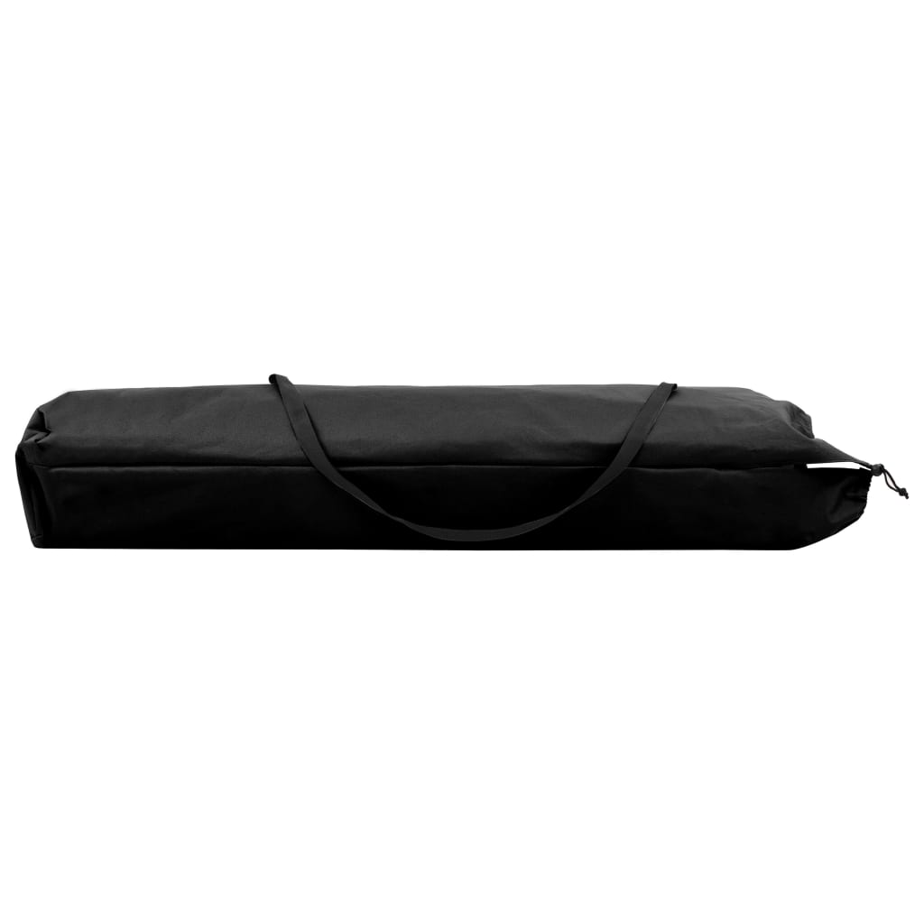 Espreguiçadeira/cama dobrável para 2 pessoas aço preto