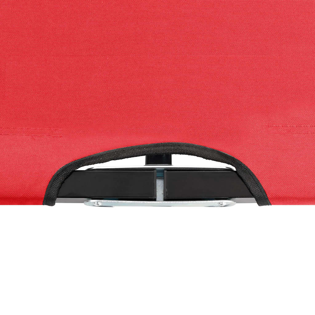 Espreguiçadeira/cama dobrável para 2 pessoas aço vermelho